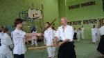Edwin wiczy z Sensei Kazikiem